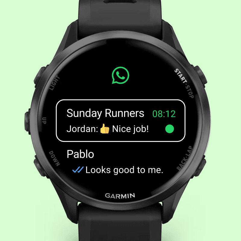 WhatsApp wreszcie oficjalnie dostępny na smartwatchach Garmin 3 WhatsApp Garmin