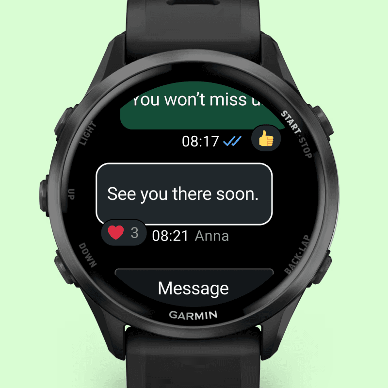 WhatsApp wreszcie oficjalnie dostępny na smartwatchach Garmin 2 WhatsApp Garmin