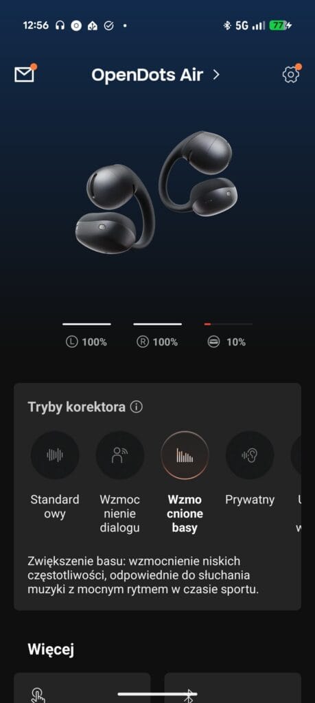 Recenzja Shokz OpenDots Air - Czy warto dopłacić do OpenDots 2? 9 Skokz OpenDots Air